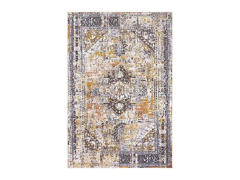 L'Baiet Marie Blue Distressed 2x6 Runner Rug - Image 1