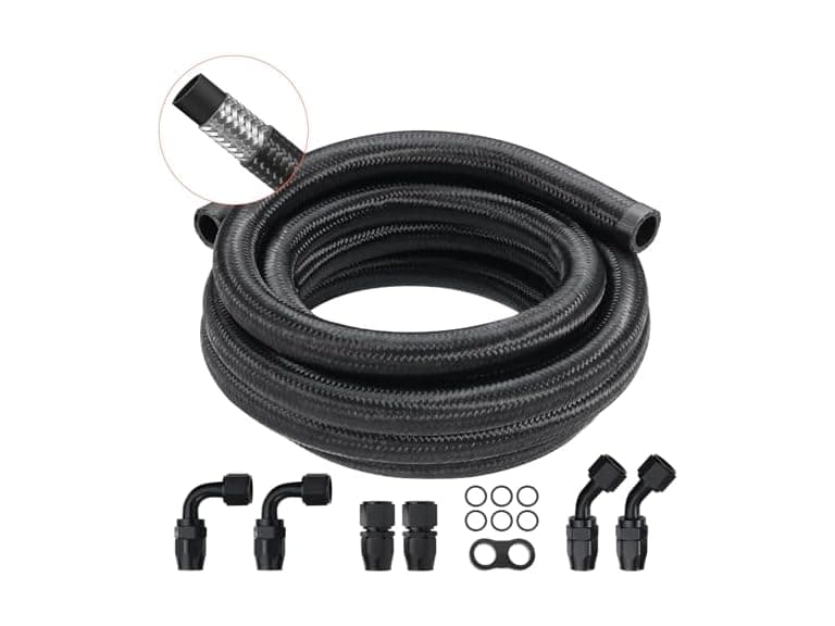 10AN Fuel Line Kit, 10 FT Fuel Hose Kit, 0.55" - Image 1