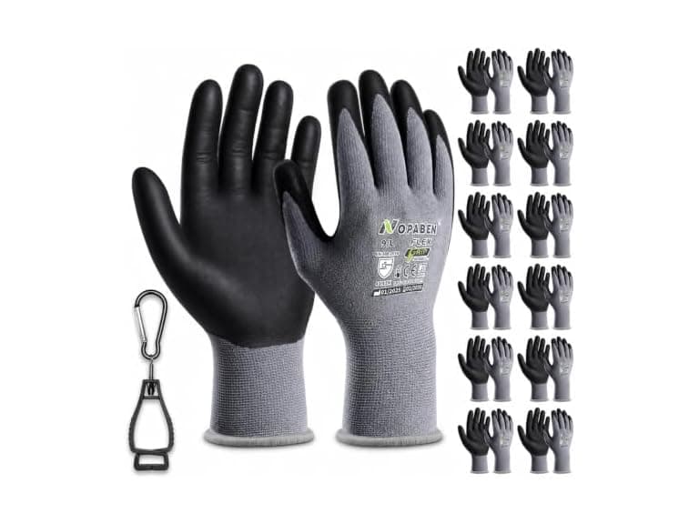 Nopaben Safety Work Gloves 12 Pairs - Image 1