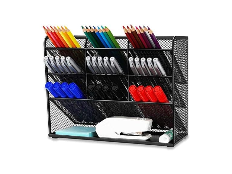 Wellerly Mesh Desk Pencil Organizer, Storage - Image 1