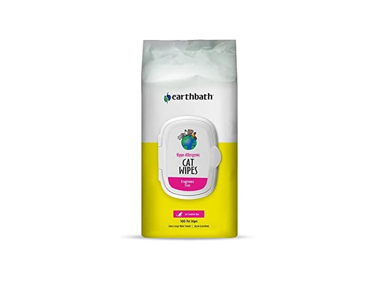 Earthbath Hypoallergenic Grooming Cat Wipes - Image 1