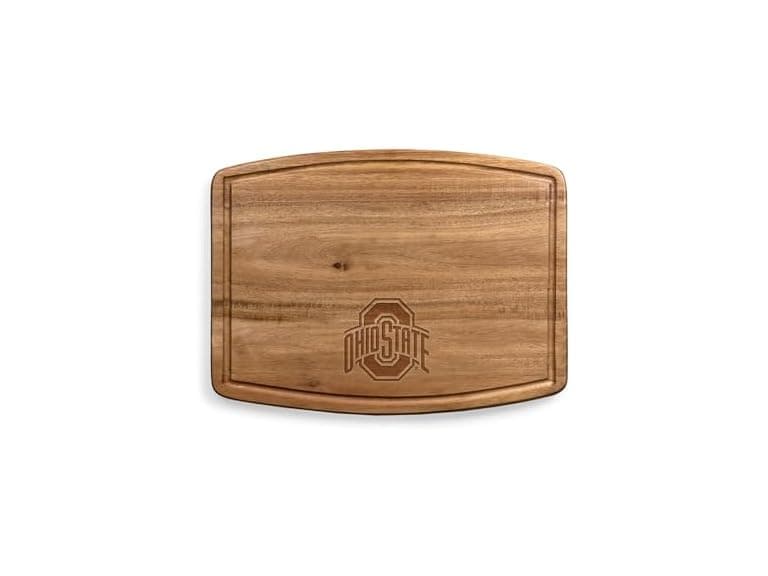 NCAA Ohio State Buckeyes Ovale Acacia Cutting Board - Image 1