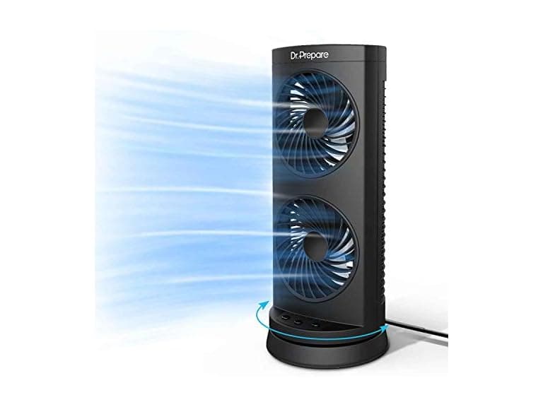 Dr. Prepare Personal Tower Fan Oscillating Fan - Image 1