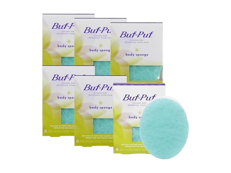 Buf Puf Exfoliating Body Sponge 6 Count - Image 1