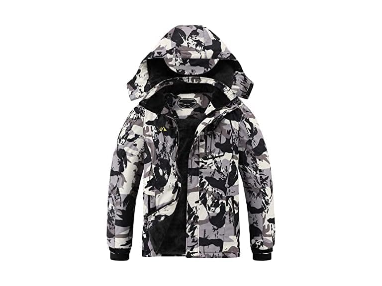 Ohsnmaksl (10-12) Waterproof Ski Jacket Fleece - Image 1