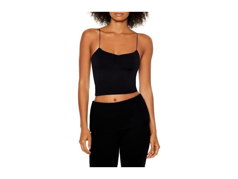 Forever 21 Women (L) Seamless Ruched Cropped Cami - Image 1
