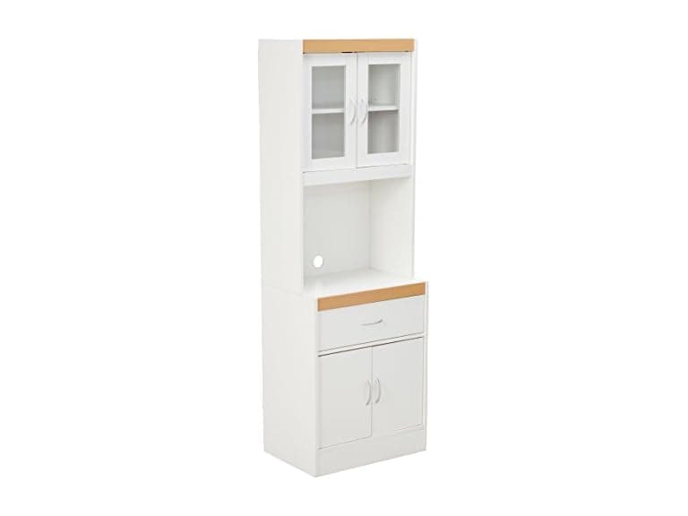 Hodedah Kitchen Cabinet w/ Drawer White - Image 1