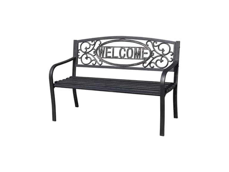 Four Seasons Courtyard Welcome Outdoor Park Bench - Image 1