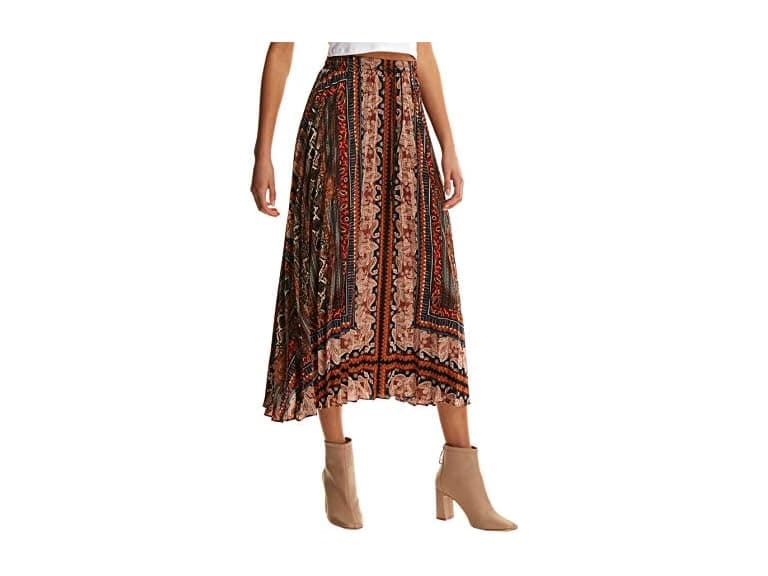 Floerns Women (XS) Boho Elastic Waist Scarf Skirt - Image 1