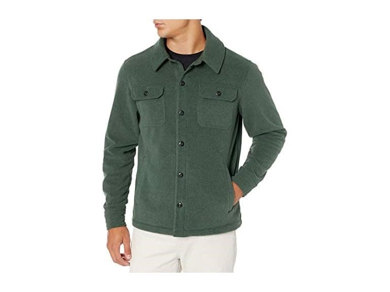 Amazon Essentials Mens Polar Fleece Shirt Jacket - Image 1