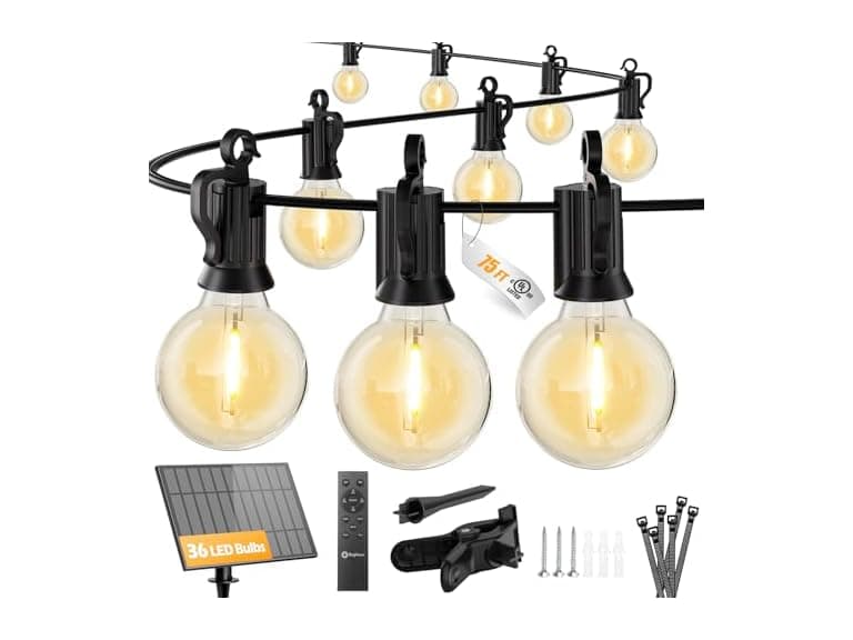 Brightown 75FT 36LED Solar String Lights - Image 1