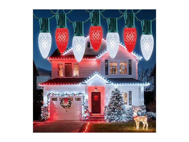 Brightown C9 Outdoor Christmas Lights, 100ft - Image 1