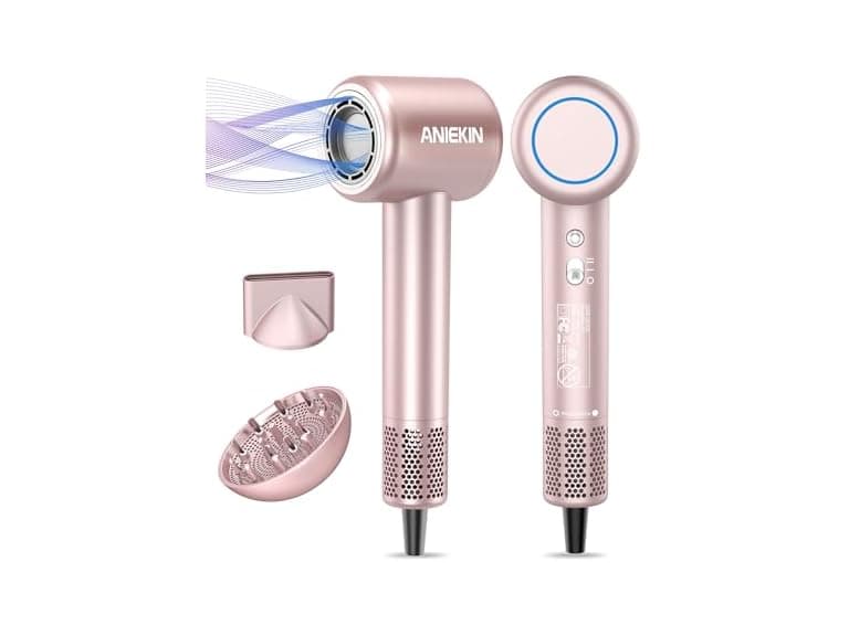 ANIEKIN High-Speed Hair Dryer, Pink - Image 1