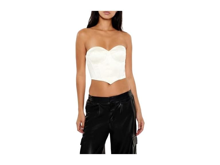 Forever 21 Women Satin Sweetheart Tube Top - Image 1