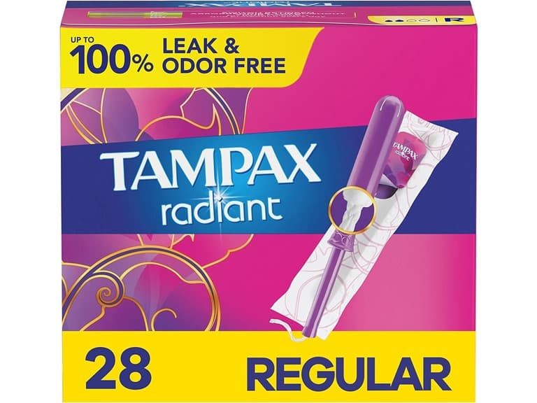 Tampax Radiant Regular Absorbency 28 Count - Image 1