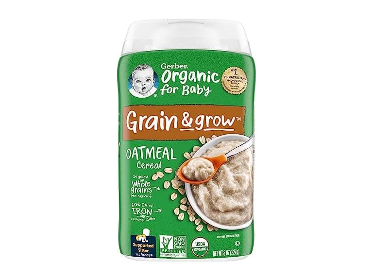 Gerber Organic Oatmeal Cereal 227g - Image 1