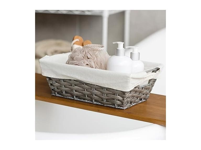 Suptinwear PP Wicker Storage Baskets Handles Set - Image 1