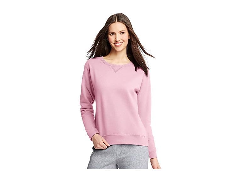 Hanes Women (M) ComfortSoft EcoSmart Pink_M - Image 1