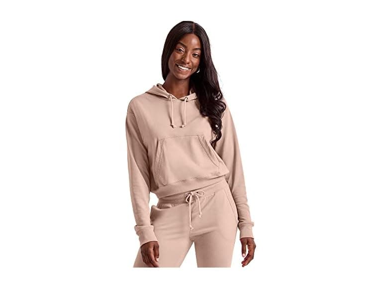 Hanes Women Originals Pullover Cropped Hoodie - Image 1
