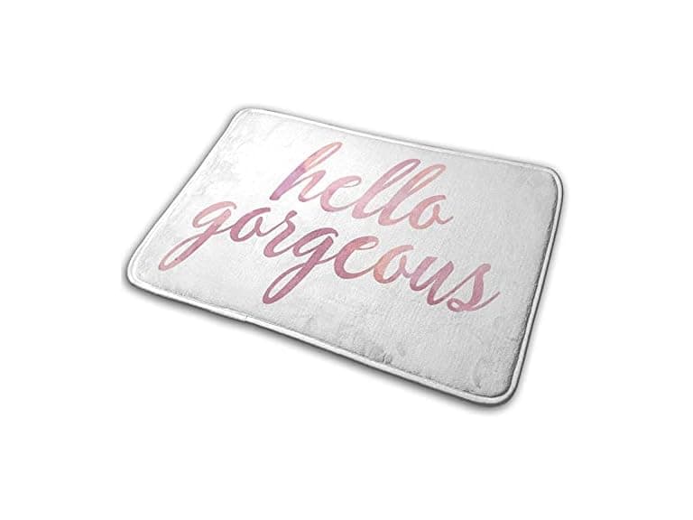 Hello Gorgeous in Pink Watercolor Carpet - Image 1