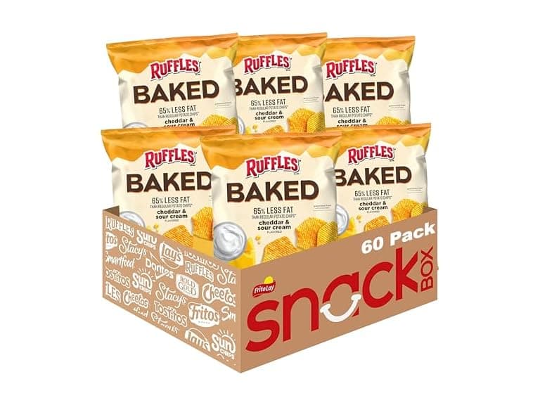 Baked Ruffles Cheddar and Sour Cream Pack of 60 - Image 1