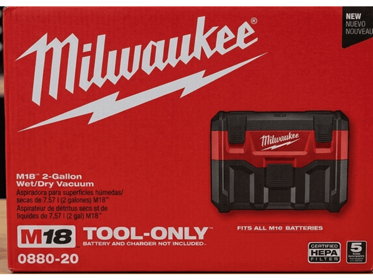 Milwaukee 0880-20 18-Volt Cordless Wet/Dry Vacuum - Image 1