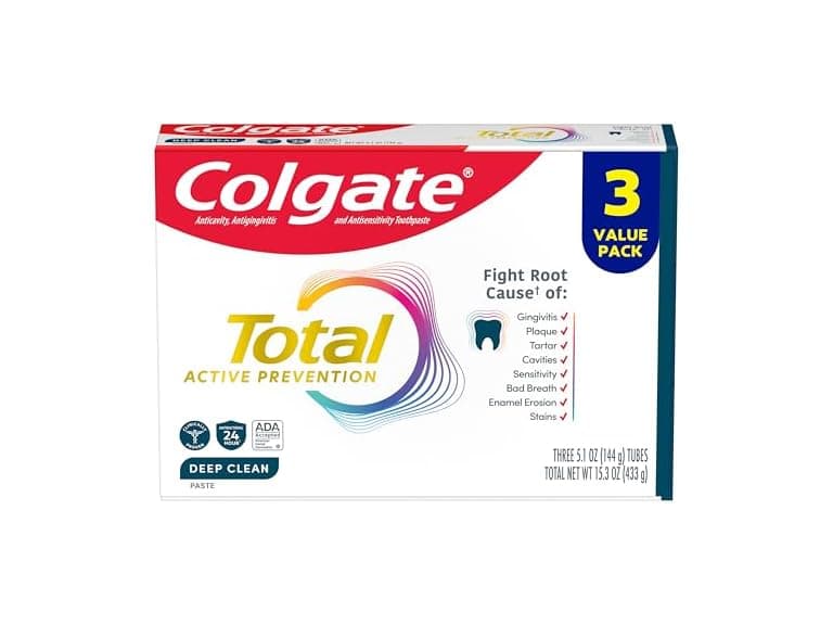 Colgate Total Deep Clean Toothpaste Mint 3pk 5.1oz - Image 1