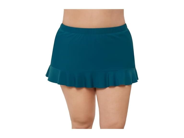 Aqua Green Women High Waist Slimming Ruffle Bottom - Image 1