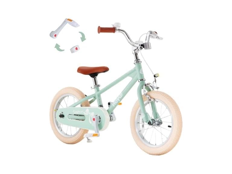 RoyalBaby EZ Kids Bike, 14 Inch, Green - Image 1