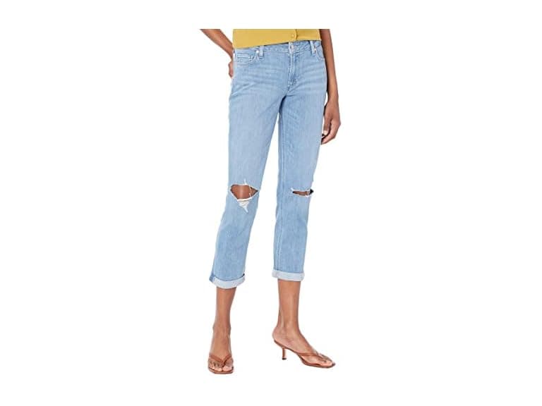 Paige Women (27) Brigitte Mid Rise Boyfriend Jeans - Image 1