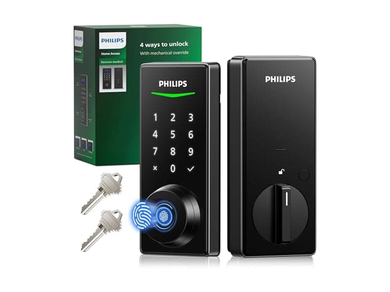 Philips DDL210X Fingerprint Keyless Entry Door Lock Matt B - Image 1