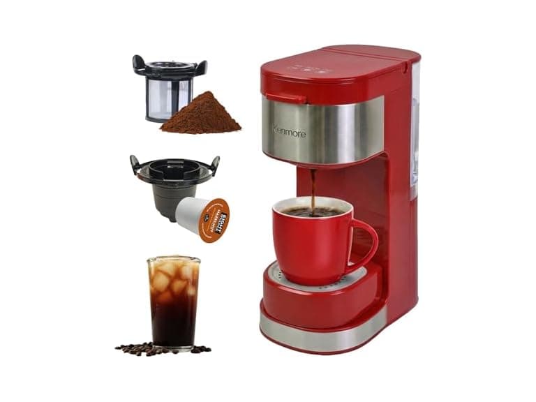 Kenmore Single Serve Coffee Maker Red - Image 1