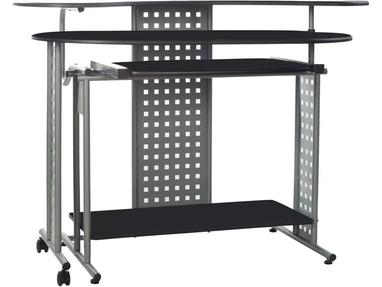 OneSpace Regallo L-Shaped Desk, Black - Image 1