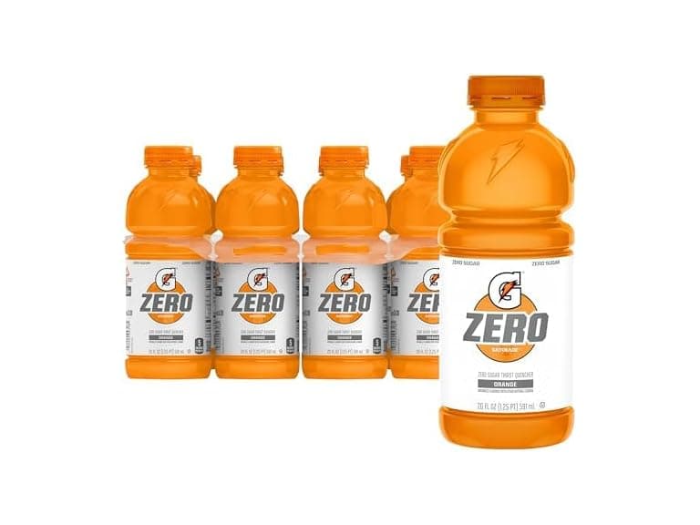 8PK Gatorade Thirst Quencher Zero Sugar Drink Orange - Image 1