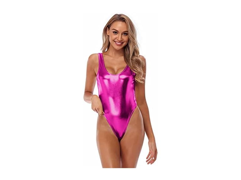 Balasami Women (S) Bodysuit Metallic One Swimsuit - Image 1