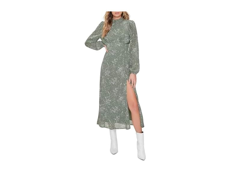 Forever 21 (M) Celestial Open-Back Midi Dress - Image 1