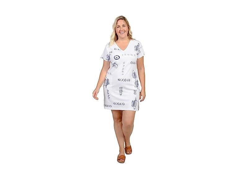 Ingear Women (XXL) Beach Swimsuit Cover Up Tee - Image 1