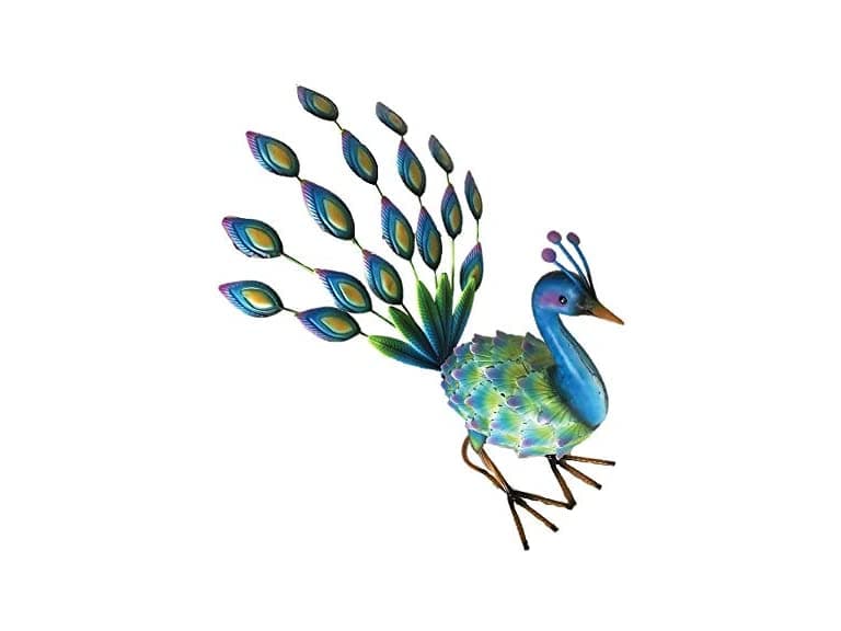 17.5" Iron Peacock - Image 1