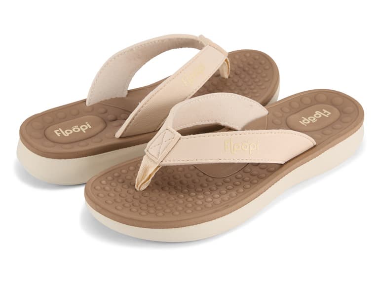 Womens Vegan Leather Thong Flip Flop - Image 1