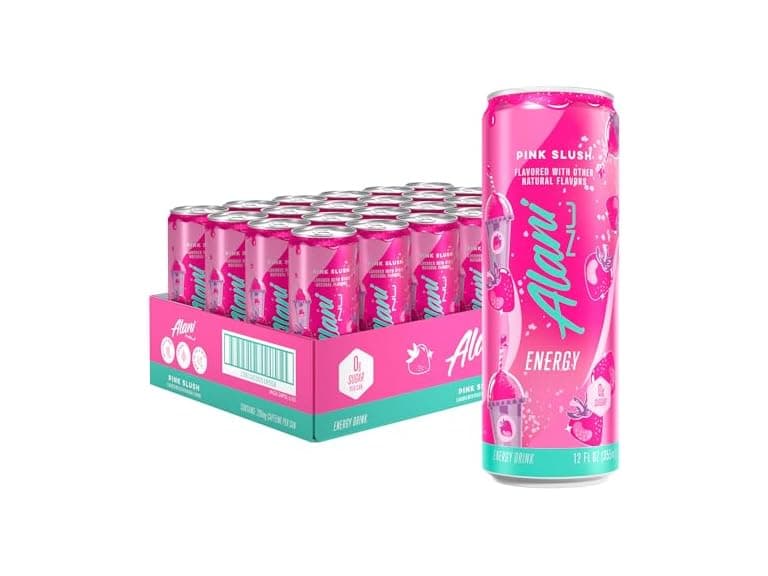 Alani Nu Pink Slush Sugar Free, Low Cal Energy Drinks - Image 1