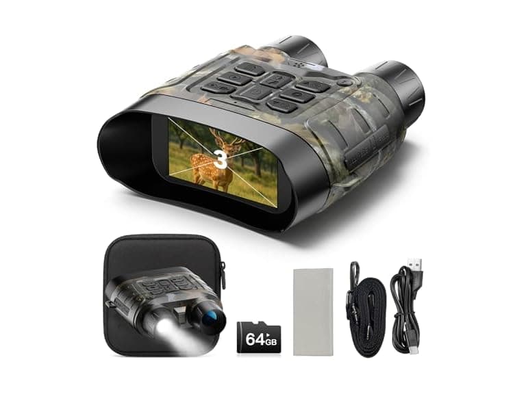 18x Zoom Full-Color 4K Night Vision Binoculars - Image 1
