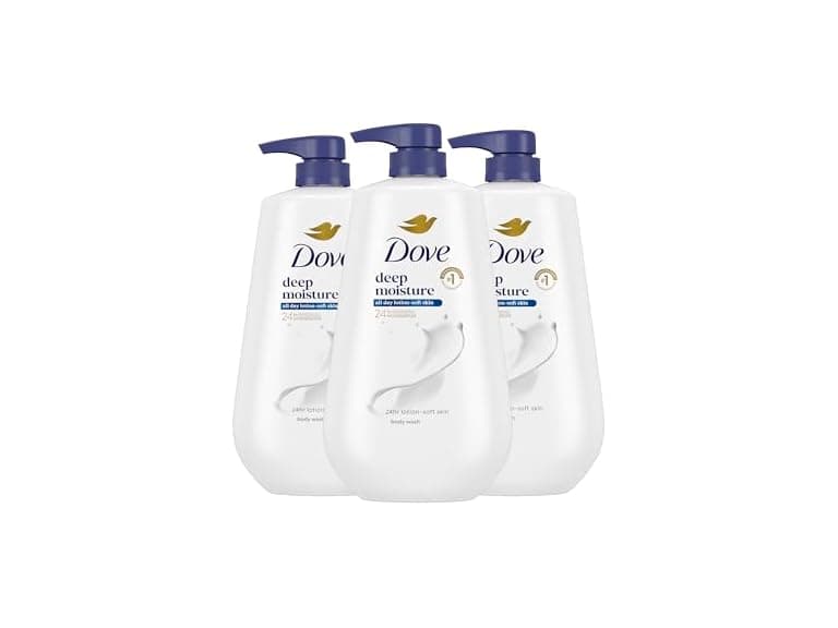 Dove Deep Moisture Body Wash with Pump 3 Count - Image 1