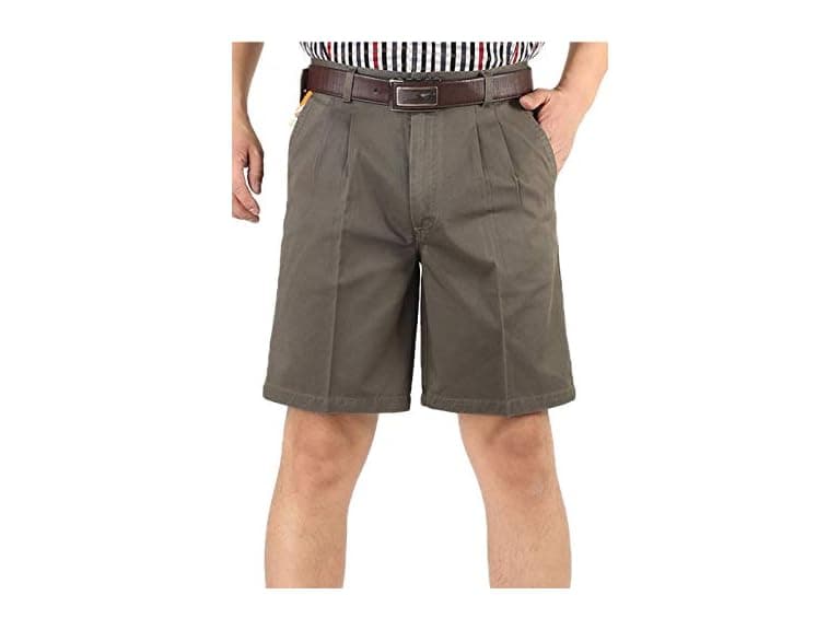 Flygo Men (40) Classic Inseam Chino Oxford Shorts - Image 1