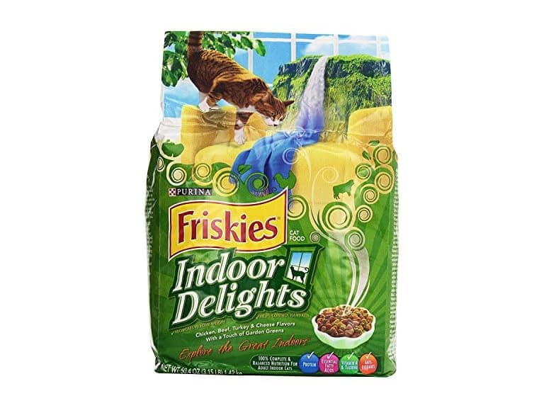 Friskies Dry Cat Food, Indoor Delights 3.15 lb. bag - Image 1