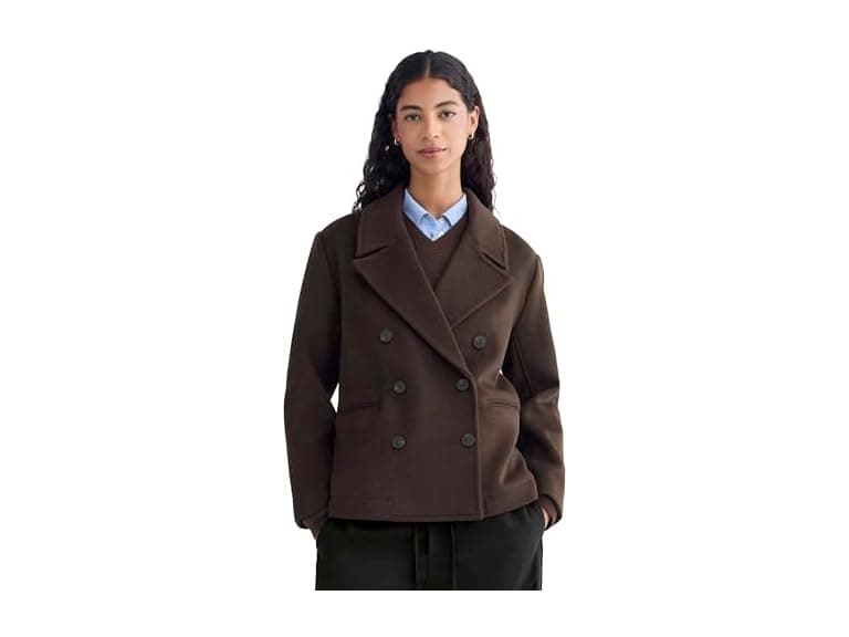 Everlane ReWool Short Peacoat - Image 1
