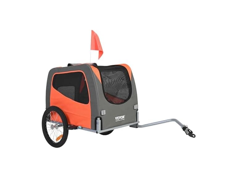 Dog Bike Trailer, Supports up to 66 lbs, Pet - Image 1