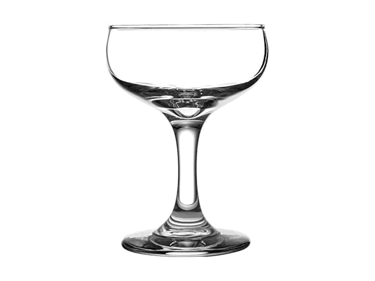Circleware Chantal Champagne Coupe Glasses 8 oz, Clear - Image 1