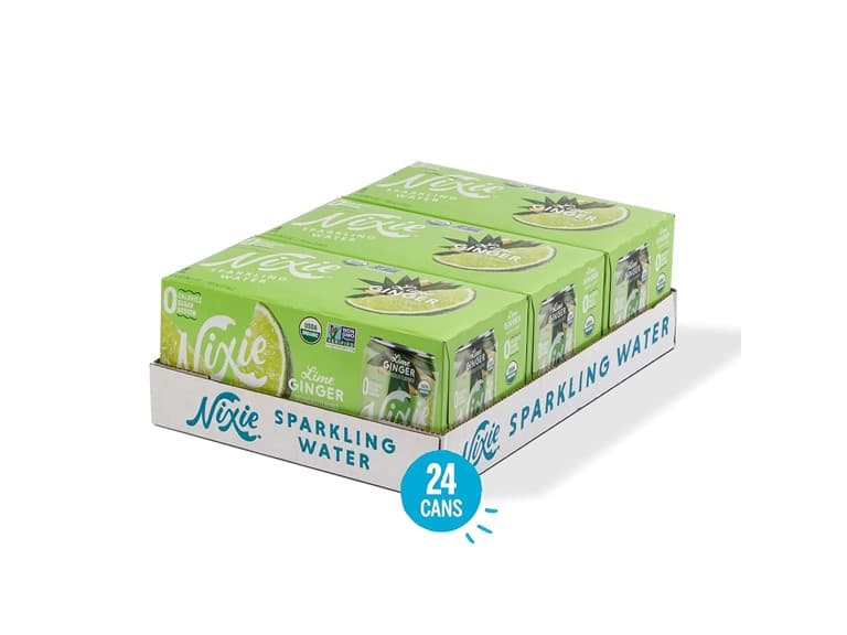 Nixie Sparkling Water, Lime Ginger | 12 oz. - Image 1