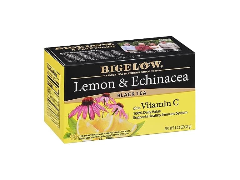 BigelowTea Lemon and Echinacea Black Tea 18ct - Image 1
