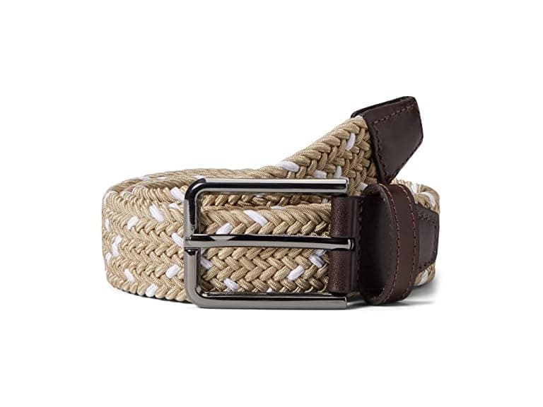 Johnston & Murphy Men (42) Woven Stretch Knit Belt - Image 1